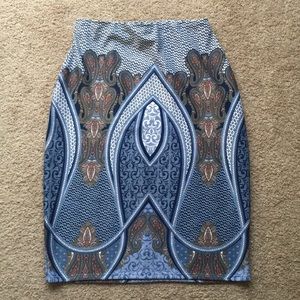 Paisley Pencil Skirt